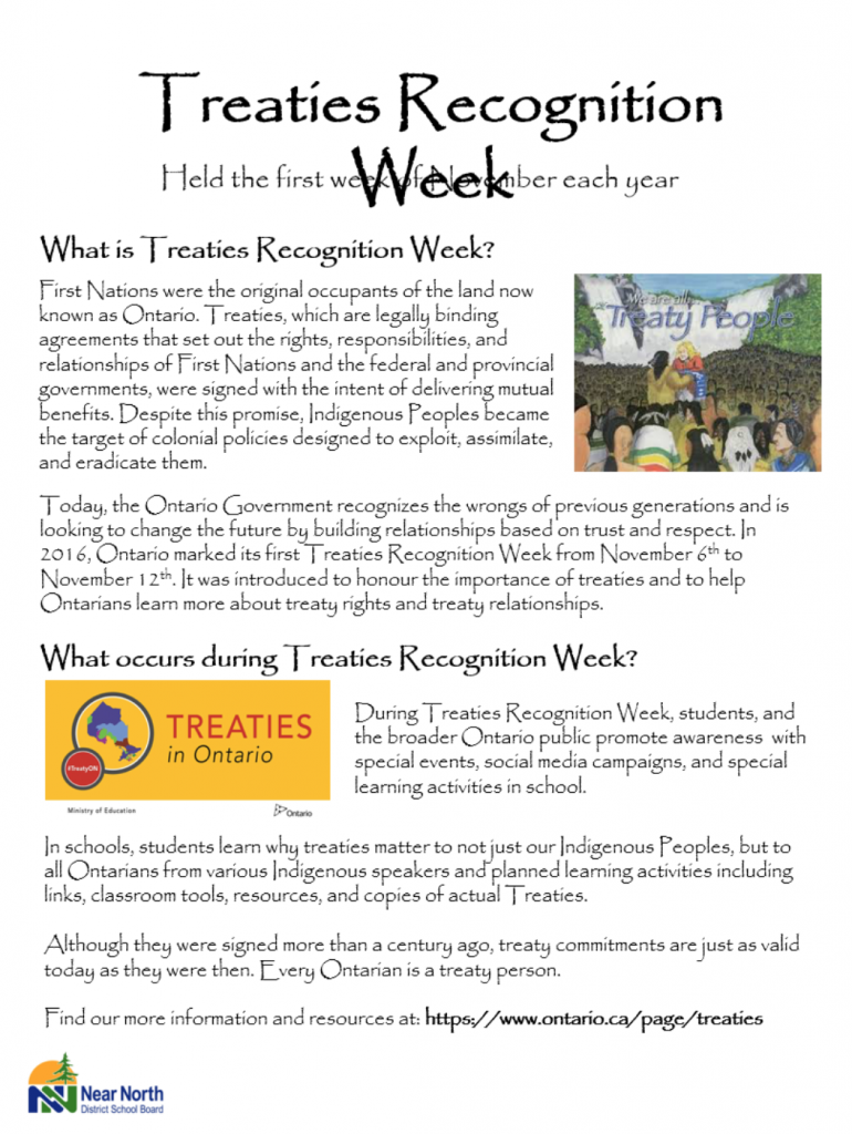 Days of Recognition – Near North District School Board