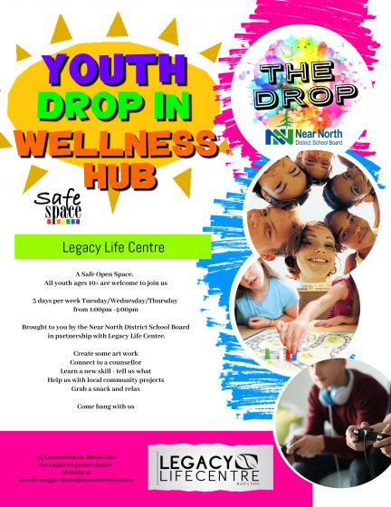Poster for mental health services over the summer in Burks Falls